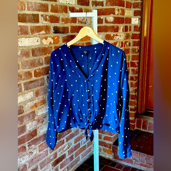 Rails polka dot blouson top - Picture 2 of 5
